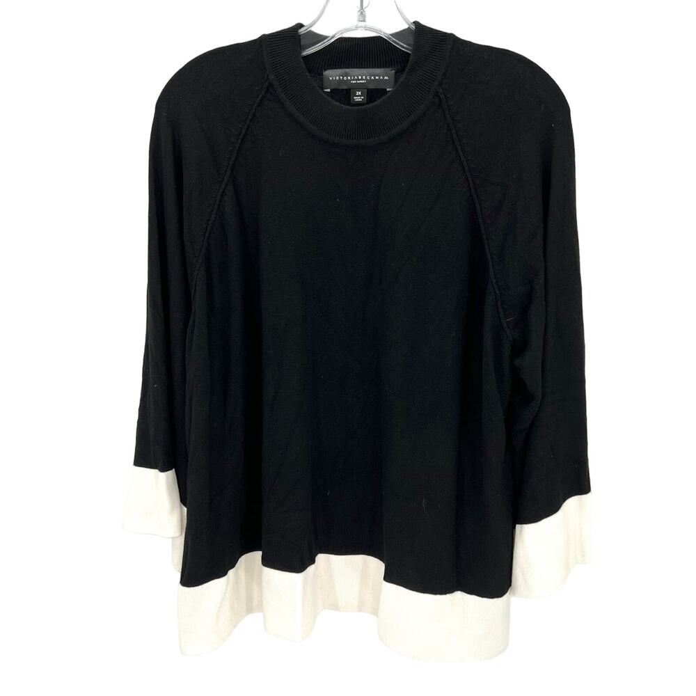 Victoria Beckham women’s color block knit sweater